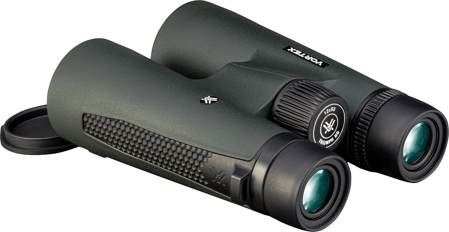 Vortex Triumph HD 12x50 Binoculars | HD Optics, Tripod Adaptable, Waterproof, Fogproof, Shockproof, Included Glasspak Harness - Unlimited, Unconditional Warranty - Image 4