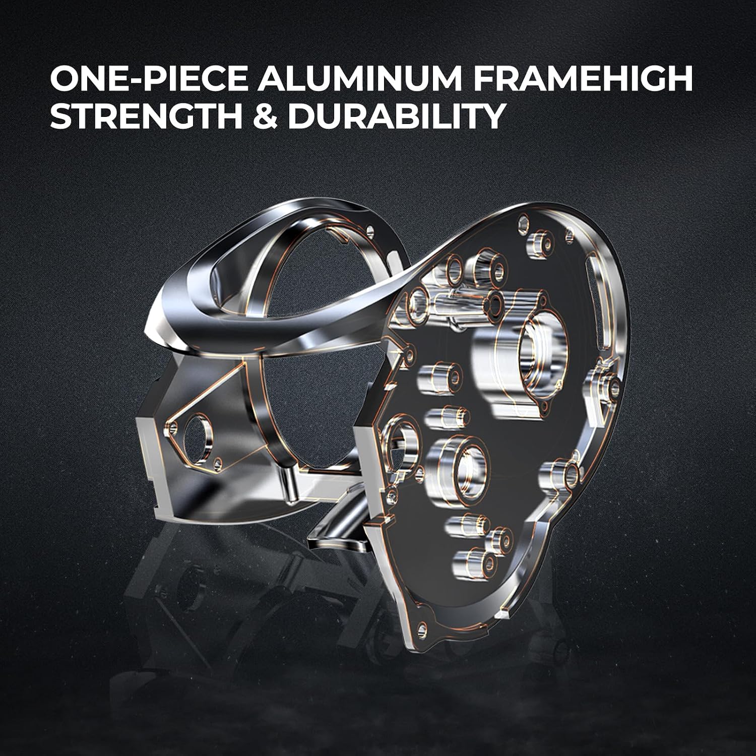 Piscifun Alinox 400 Baitcaster Fishing Reel, 38Lbs Max Drag Aluminum Alloy Frame Baitcasting Reel, Available in 6.6:1/8.1:1 Gear Ratio, Freshwater and Saltwater Low Profile Casting Reel for Musky - Image 3