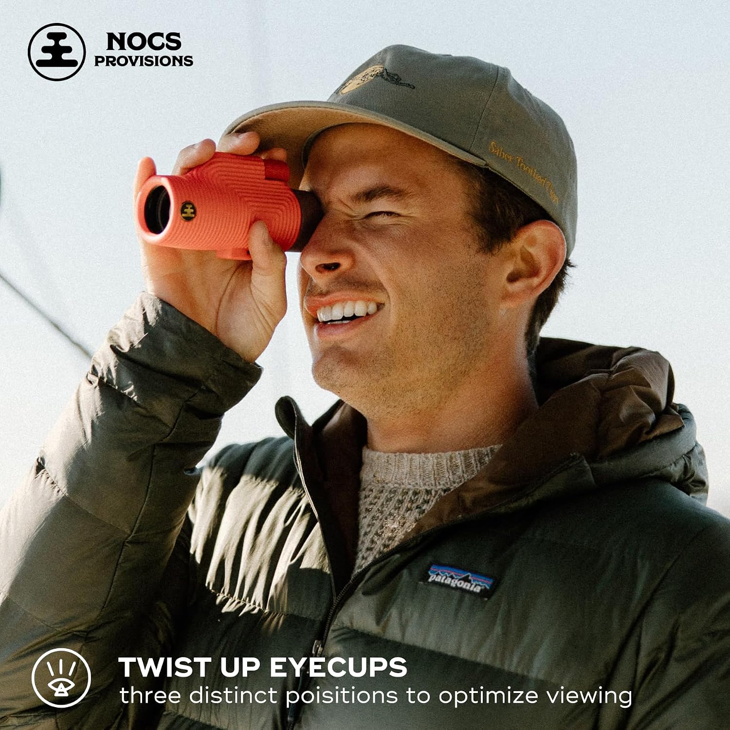 Nocs Provisions Zoom Tube 8x32 Monocular, 8X Magnification Telescope, Bak4 Prism, Wide Field of View for Bird Watching, Backpacking & Wildlife Viewing - Obsidian Black - Image 8