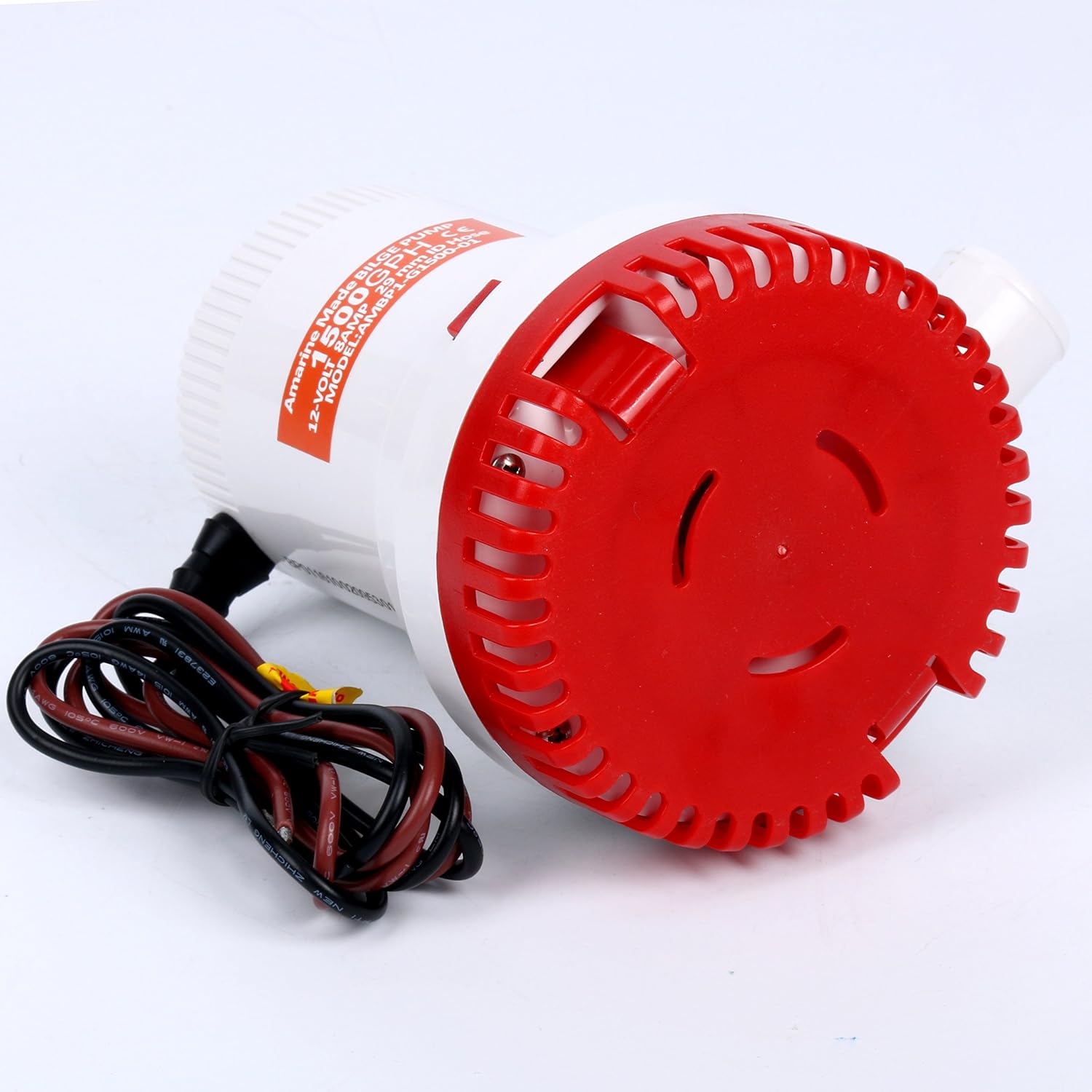 Amarine Made 1500GPH 12V Boat Marine Plumbing Electric Bilge Pump Non Automatic Discharge for Marine,RV,Campers,Industrial - Image 5