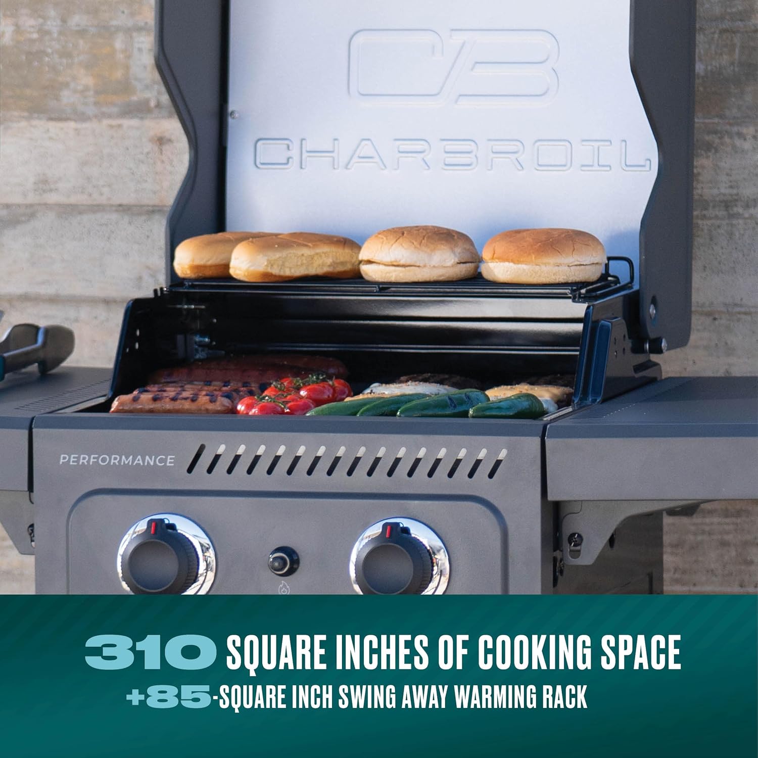Charbroil Performance Series 2-Burner Gas Grill Cabinet, Stainless Steel - 463638125 - Image 4