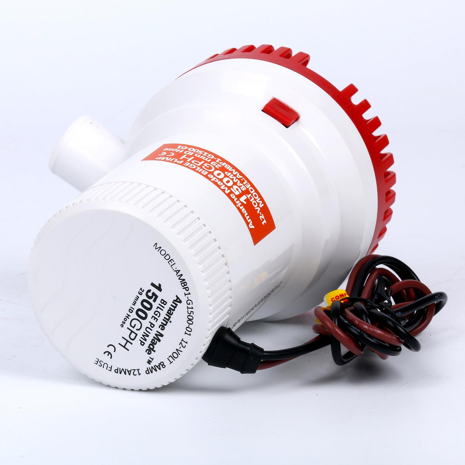 Amarine Made 1500GPH 12V Boat Marine Plumbing Electric Bilge Pump Non Automatic Discharge for Marine,RV,Campers,Industrial - Image 6