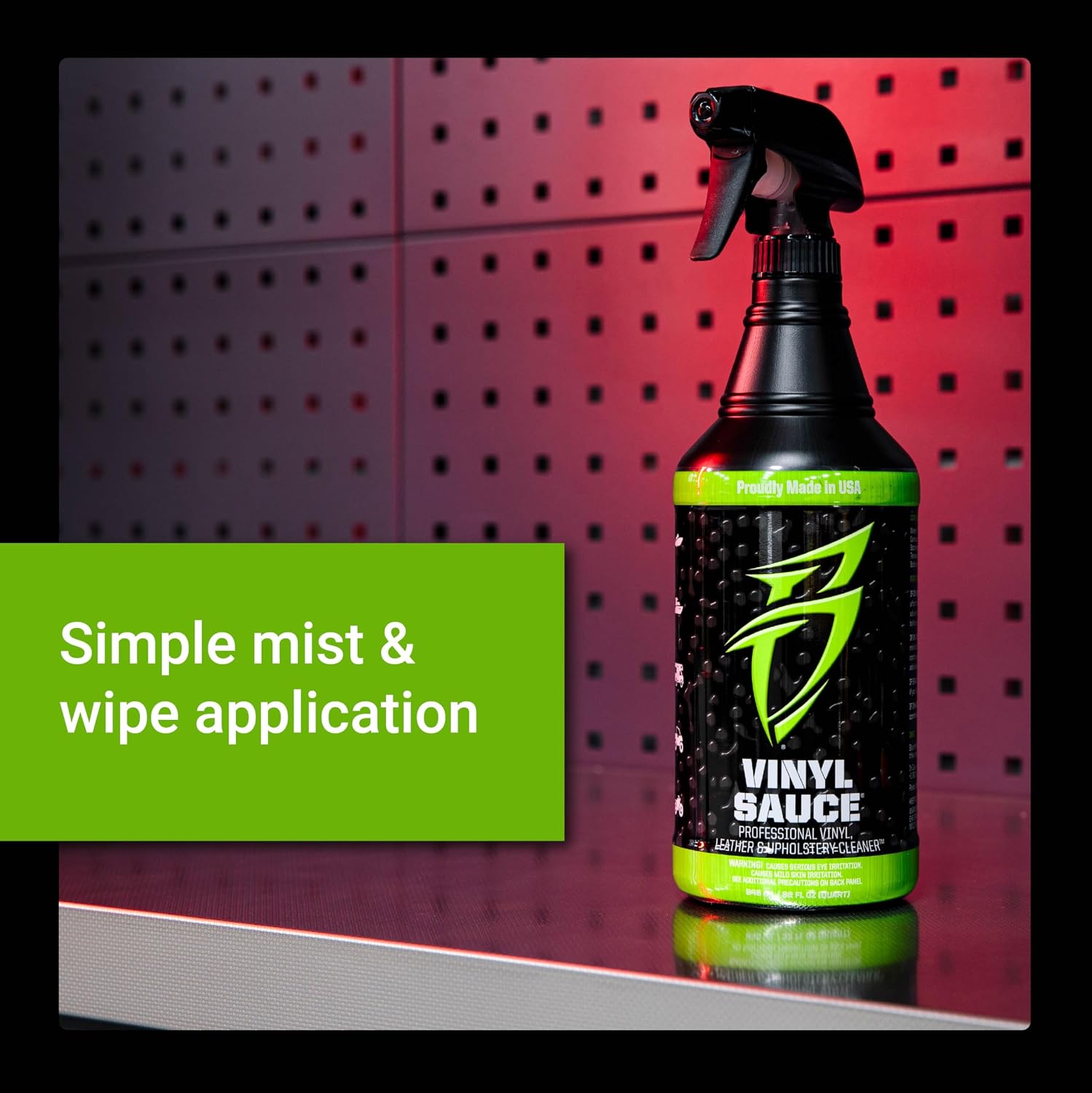 Boat Bling VS-0032 Vinyl Sauce Premium Vinyl and Leather Cleaner, 32 Oz., for Boats, RVs, Powersport Vehicles and More | Marine cleaner lifts grime and sunblock from vinyl interiors with a non-caustic mist-and-wipe formula; OEM approved - Image 8