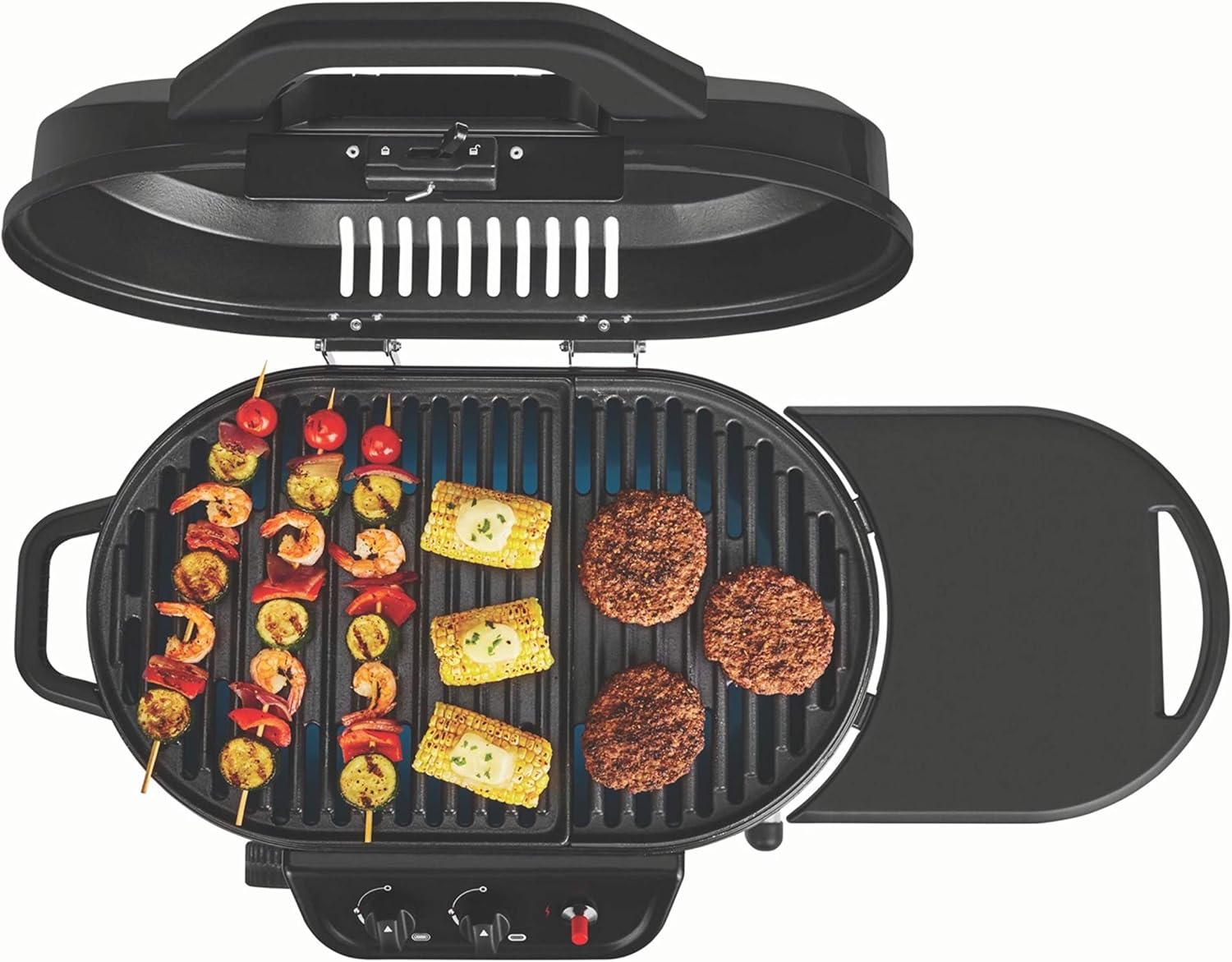Coleman RoadTrip 225 Portable Propane Grill, 2-Burner Gas Grill with Matchless Ignition & Adjustable Temperature Control, 11,000 BTUs of Power for Grilling, Tailgating, Camping, BBQ, & More - Image 4