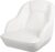 Seamander Boat Captains Chair,Pontoon Boat Seat, Integral Rotomolded Frame, Premium EPDM Foam Material,Marine Grade Vinyl, 5×5 or 5×12 inch Mounting Pattern (White/White)