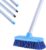 YONILL Deck Brush with Long Handle – Floor Scrub Brushes for Cleaning Shower, Stiff Bristle Scrubbing Brush, 50″ Floor Scrubber Brush for Bathroom, Bathtub, Tub, Tile Floors, Garage and Patio