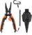 KastKing AeroVice 7.5” Fishing Pliers, 420 Stainless Steel, Uni-Body Construction, Lightweight & Corrosion-Resistant, Multi-Function Jaws, Braid Cutters, Sheath, Lanyard & Carabiner