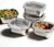 5 Pack Food-Grade 304 Stainless Steel Reusable Snack Containers with Lids – 8.45 oz Small Metal Meal Prep Boxes, Shatterproof Leakproof Freezer Safe for Portioning Snacks & Dips