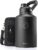 BUZIO 1 Gallon Water Bottle Insulated, (Cold for 48 Hrs) 3.58in Big Wide Mouth Leak Proof, 128oz Large Water Jug Stainless Steel Metal Flask with Handle for Camping,Outdoor Work,Travel,Hiking, Black