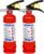 2-Pack ABC Dry Chemical Fire Extinguisher, 2.5 lb 1A:10B:C Fire Extinguisher for Home, Business, Boat, Truck, Quick Release Handle, Ideal for Electrical & Grease Fire Extinguisher