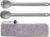OUTXE Ultralight Titanium Long Handle Fork and Spoon Set