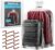 5 Pack 40” x 58” Extra Large Clear Plastic furniture Bags, 2 Mil Storage Bags Ideal for Car Seats, Suitcases, Strollers, Small Bikes, Attic Storage, Clothes, Xmas Trees, (with 5 Ties)
