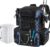 Piscifun Fishing Tackle Backpack with Rod Holders & 4 Tackle Boxes, 42L Outdoor Fishing Bag with Waterproof Rain Cover