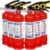 6-Pack Fire Extinguisher for Home, 2.5 lb 1-A:10-B:C Rated Dry Chemical Fire Safety Gear with Quick-Release Handle, Certified for Kitchen, Car, Vehicle, Boat, RV, Grill