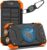 BLAVOR Solar Power Bank 10,000mAh, Portable Wireless Charger, 20W Fast Charging External Battery Pack with USB C for Cell Phones, Solar Panel Charging with Dual Flashlight for Camping