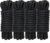 4 Pack 3/8″ x 15’ Boat Dock Lines for Boat & Pontoon, Premium Marine- Grade Double Braided Nylon Dock Line, Pre-Spliced with a 12″ Eyelet-Black,Boating Gifts for Men
